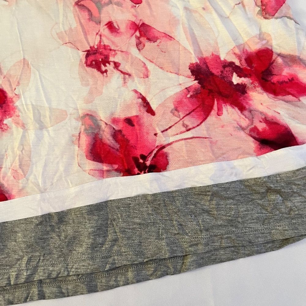 NEW Simply Vera WangβXL Top Pink White Floralβ(Sleepwear) - Picture 11 of 11